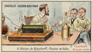 Bobina di Ruhmkorff e pistola elettrica di Volta