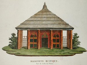 Casa rustica nel Jardin des Plantes, Parigi da French School