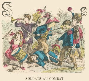 Soldati in combattimento da French School