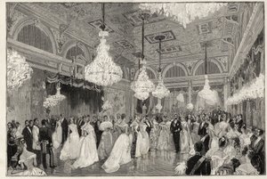 Sadi Carnot (1837-1894) Presidente francese dal 1887 al 1894 e sua moglie al palazzo dell