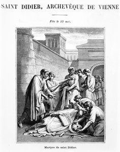 San Desiderio, arcivescovo di Vienne da French School