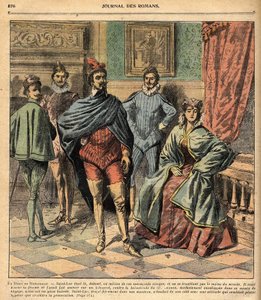 San Luca porta sua moglie Jeanne. Illustrazione del romanzo 