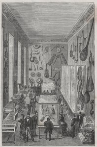 Sala del museo del conservatorio nazionale di musica di Parigi - Incisione in 