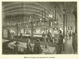 Sala da pranzo del piroscafo Canada