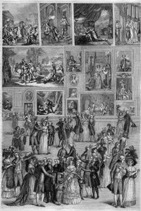 Salone del 1787: vista del Salone Carré al Louvre durante l