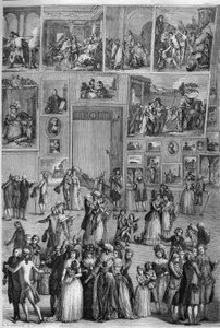 Salone del 1787: vista del Salon Carré al Louvre durante l
