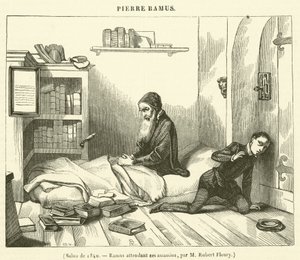 Salone del 1840, Ramus in attesa dei suoi assassini (incisione) da French School