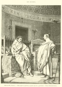 Salone del 1861, Pittura, Due auguri non possono guardarsi senza ridere (incisione) da French School