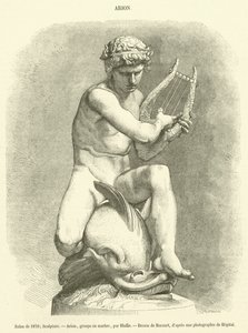 Salone del 1870, Scultura, Arione, gruppo in marmo da French School