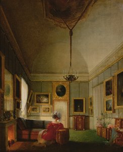 Salone di Ortensia di Beauharnais (1783-1837) ad Arenenberg da French School