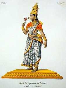 Satchi moglie di Indra, inciso da C. de Motte (1785-1836) da French School