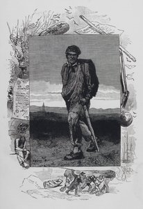 Scena da I Miserabili, di Victor Hugo: Jean Valjean da French School