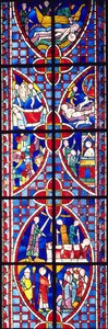 Scena della vita di San Vincenzo, 1245-7 da French School