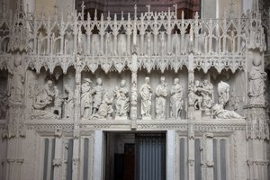 Scene del coro della cattedrale di Chartres da French School