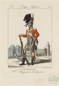 92° Reggimento di Fanteria Scozzese, c.1815 (incisione colorata) da French School