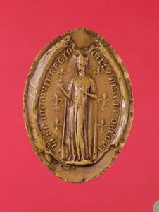 Sigillo di Bianca di Castiglia (1188-1252) da French School