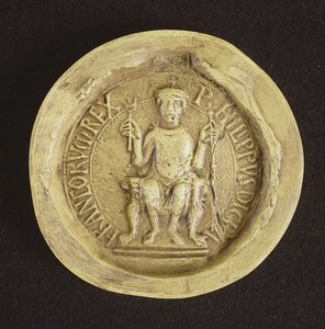 Sigillo di Filippo I (1052-1108) 1082 da French School