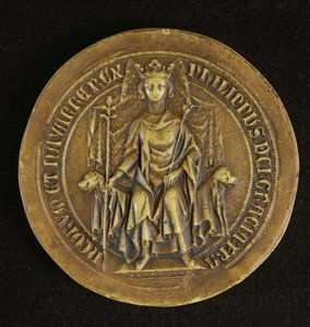Sigillo di Filippo V (1294-1322) Il Lungo, 1317 da French School