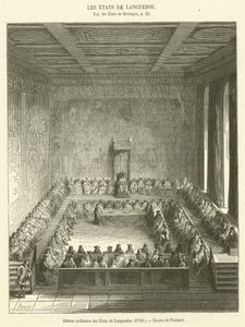 Seduta ordinaria degli Stati del Languedoc da French School