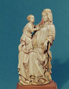 Vergine seduta con Bambino da French School