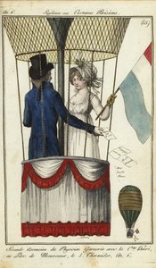 Seconda ascensione in mongolfiera del Dr. Andre-Jacques Garnerin, 8 luglio 1798 da French School