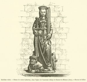 Statua di Santa Caterina, nella chiesa dell