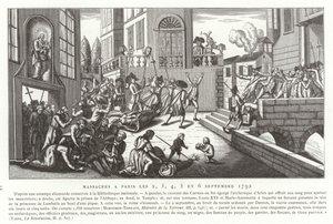 Massacri di settembre, Parigi, Rivoluzione Francese, 1792 da French School
