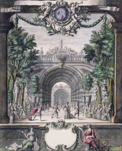 Scenografia per un balletto non identificato, dalla collezione Menus Plaisirs du Roi