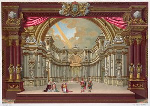 Progetto scenografico per il Teatro di Versailles da French School