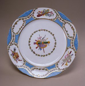 Piatto del servizio da dessert di Sèvres, dal Servizio Melbourne, 1770
