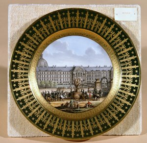 Piatto di Sèvres che raffigura l