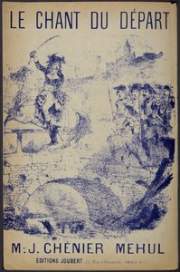 Copertina di spartito per "Le chant du départ" testi di Chénier, musica di Mehul