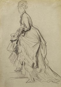 Mostrando una caviglia, c.1880