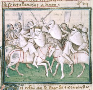 La Battaglia di Crecy, c.1410 da French School