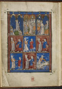 Nove miniature che mostrano scene bibliche e mediche, Chirurgia da French School