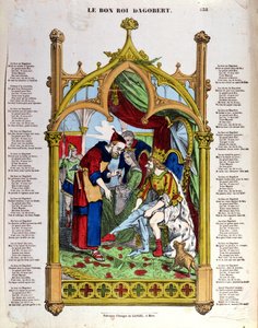 Testo della canzone Le Bon Roi Dagobert, metà XIX secolo da French School