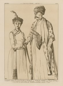 Soudiat Daula, Gran Visir dei Mongoli e suo figlio, Mirza Mani (1774)