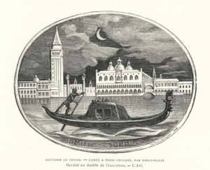 Souvenir di Venezia, cammeo disegnato dallo scultore francese Emile Soldi