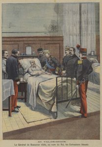 Il generale spagnolo José de Bascaran visita i corazzieri feriti in nome del re Alfonso XIII all