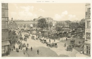 Square du Temple, 1881 da French School