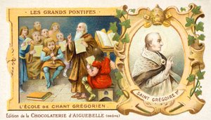 San Gregorio Magno e una scuola di canto gregoriano da French School