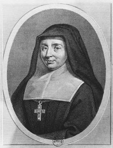 Santa Giovanna Francesca de Chantal (incisione) da French School
