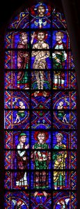 San Giovanni Battista con Agnus Dei; il battesimo nel Giordano da French School
