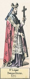 San Leger, vescovo di Autun, 670 da French School