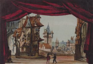 Scenografia per La Juive, prima rappresentazione all