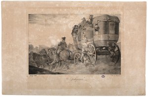 Diligenza, 1823 da French School