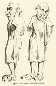Statua di Maccus, Pulcinella latino da French School