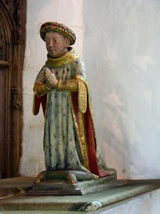 Statua di Jean V, Duca di Bretagna (legno policromo)