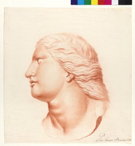 Studio basato su statua (figlia di Niobe) da French School