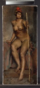 Studio di una donna mulatta, 1820-25
